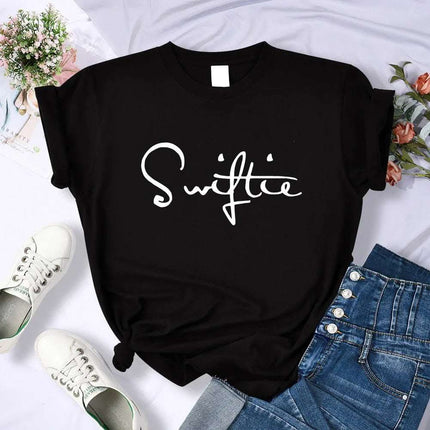 Retro Printed T-shirt Women's Summer Fashion