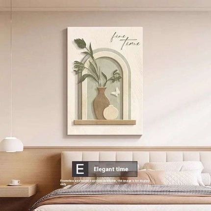 Decorative Painting Cream Style Abstract Line Character Mural Fendax 0