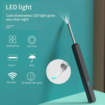 NE3 Ear Cleaner Otoscope Ear Wax Removal Tool With Camera LED Light Wireless Ear Endoscope Ear Cleaning Kit For I-phone Fendax 0