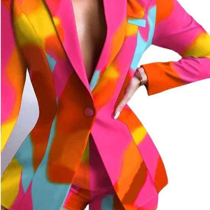 Casual Printed Fashion Small Suits For Women Fendax 0