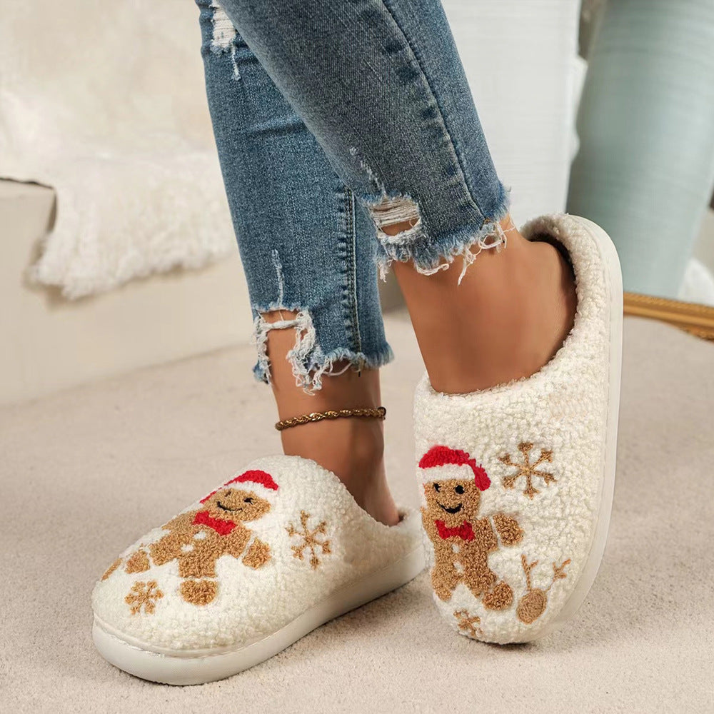Cute Christmas Santa Claus Home Slippers