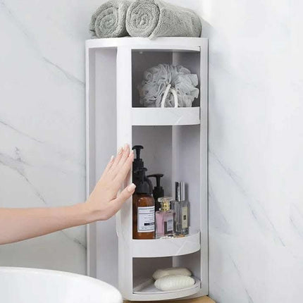 Bathroom shelf free punching wall hanging triangle storage rack kitchen bathroom vanity corner shelf corner Fendax 0