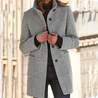 Woolen Coat With Pockets