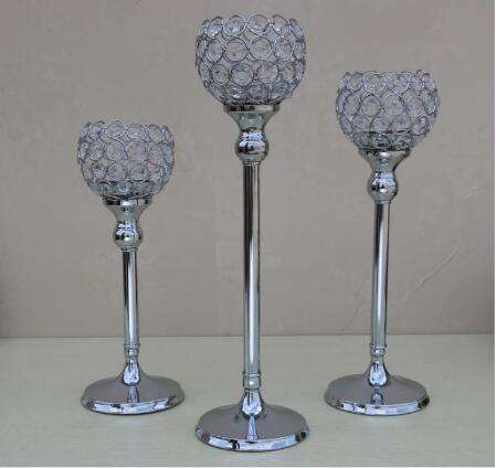 Home Crystal Nordic Light Luxury Metal Candle Cup Holder