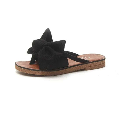Summer Fashion Outerwear Bow Plywood Slippers Korean Fendax 0