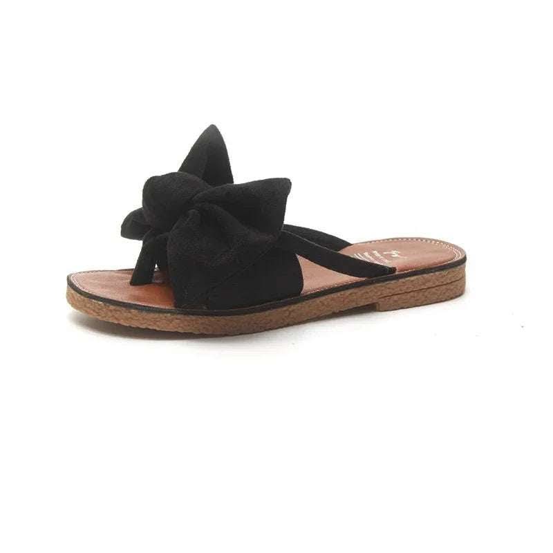 Summer Fashion Outerwear Bow Plywood Slippers Korean Fendax 0