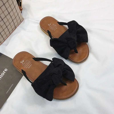 Summer Fashion Outerwear Bow Plywood Slippers Korean Fendax 0