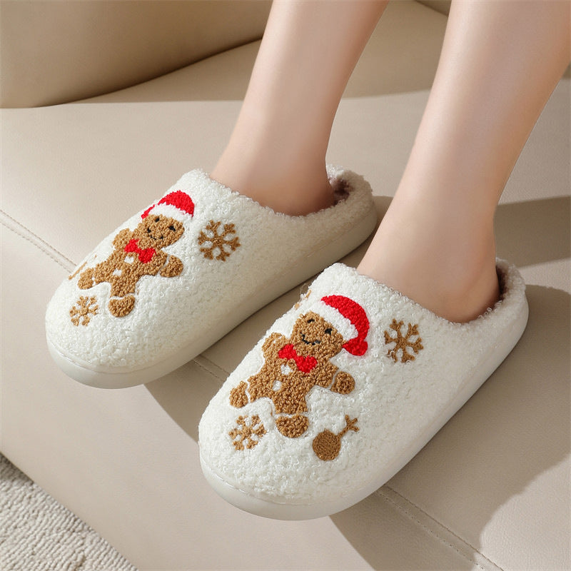 Cute Christmas Santa Claus Home Slippers