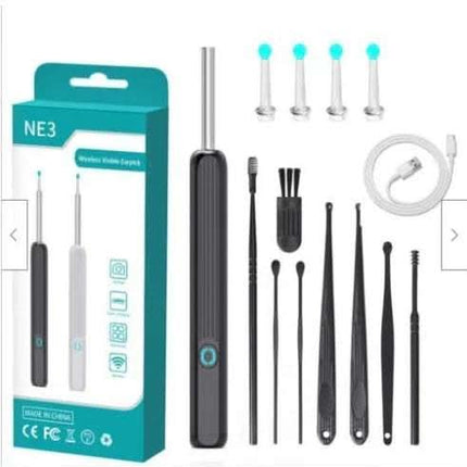 NE3 Ear Cleaner Otoscope Ear Wax Removal Tool With Camera LED Light Wireless Ear Endoscope Ear Cleaning Kit For I-phone Fendax 0