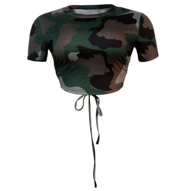 Backless Navel T-shirt Fendax 0