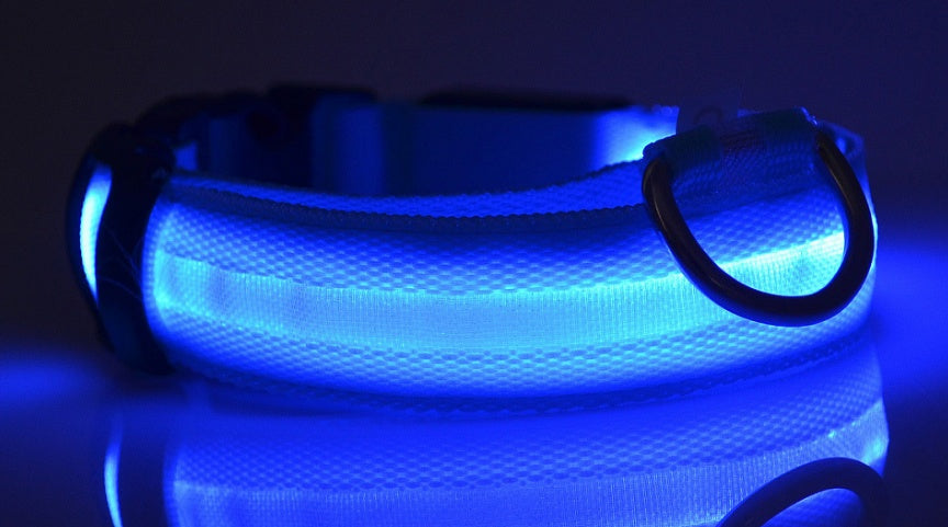 Nylon LED pet collar