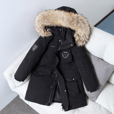 Children's Thickening Fur Collar Coat