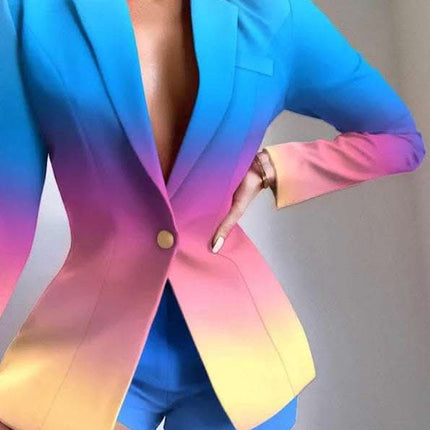 Casual Printed Fashion Small Suits For Women Fendax 0