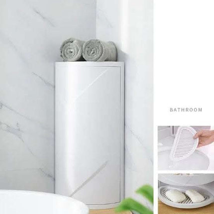 Bathroom shelf free punching wall hanging triangle storage rack kitchen bathroom vanity corner shelf corner Fendax 0