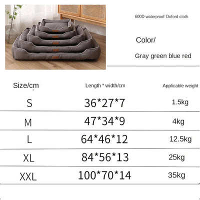 Luxury Bed For Dog Scratch Resistant Wear-resistant Waterproof Pad Pet Cat Nest Dog Cushion Soft High Rebound Sofa Dogs Supplies Fendax 4