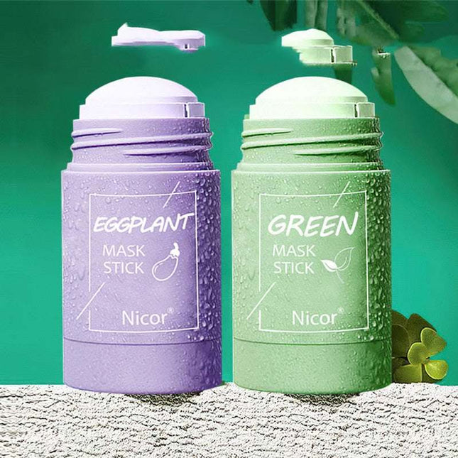 Cleansing Green Tea Mask Clay Stick Oil Control Anti-Acne Whitening Seaweed Mask Skin Care Fendax 0