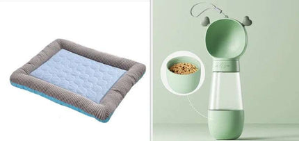 Pet Cooling Pad Bed For Dogs Cats Puppy Kitten Cool Mat Pet Blanket Ice Silk Material Soft For Summer Sleeping Blue Breathable Fendax 0