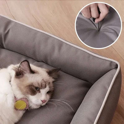 Luxury Bed For Dog Scratch Resistant Wear-resistant Waterproof Pad Pet Cat Nest Dog Cushion Soft High Rebound Sofa Dogs Supplies Fendax 4