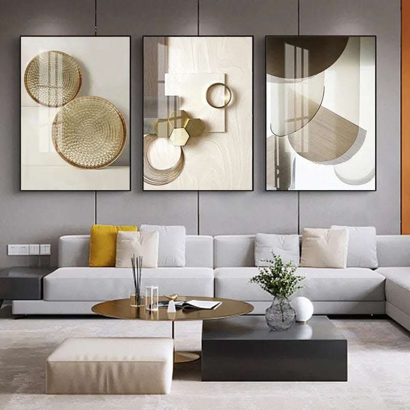 Modern Living Room Decorative Northern Europe Light Luxury Abstract Hanging Painting Fendax 0