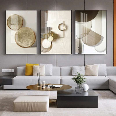 Modern Living Room Decorative Northern Europe Light Luxury Abstract Hanging Painting Fendax 0