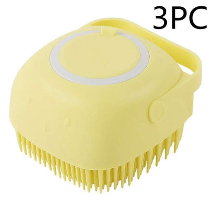 Silicone Dog Bath Massage Gloves Brush Pet Cat Bathroom Cleaning Tool Comb Brush For Dog Can Pour Shampoo Dog Grooming Supplies Fendax 0