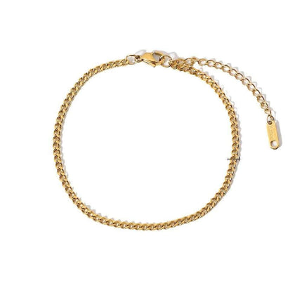 Retro 18K Gold Cross Fine Feet Chain Fendax 0