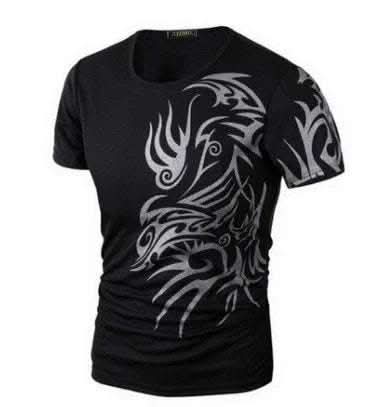 Summer 3D Men's Short Sleeve Fashion Printing Fendax 0