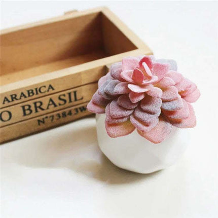 Artificial Succulent Bonsai Creative Ornaments for Home Table Garden Decoration Artificial Plants with Pot Fendax 0