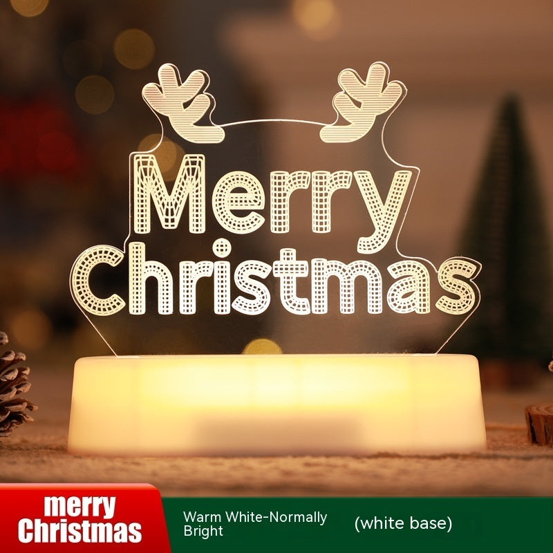 Christmas Decoration 3D Lamp Acrylic