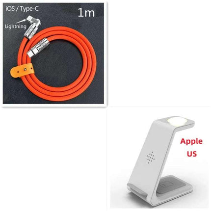 3 In 1 Fast Charging Station Wireless Charger Stand Wireless Quick Charge Dock For Phone Holder Fendax 0