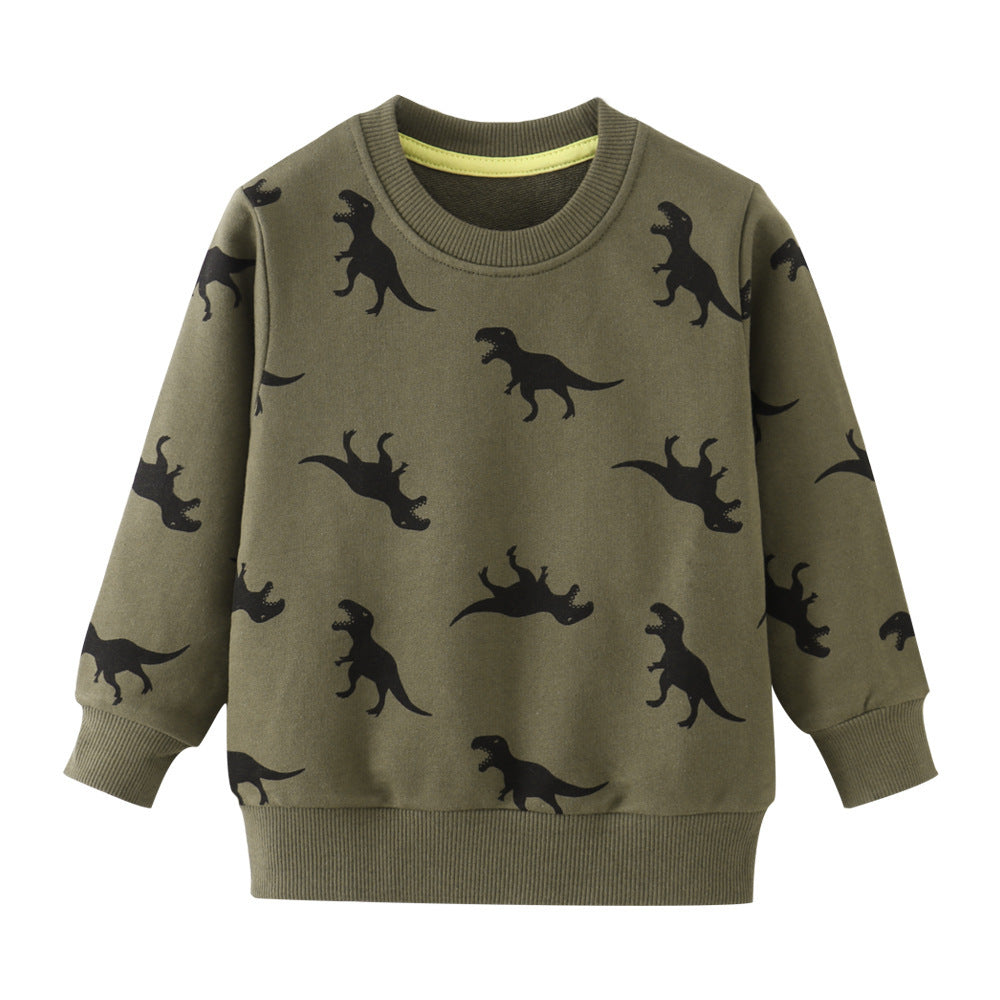 Long Sleeve Boy Cartoon Cotton Sweater