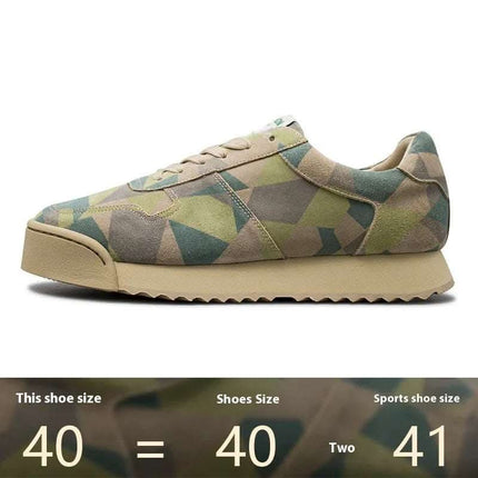 Handmade First Layer Cowhide German Training Shoes Genuine Leather Men's Casual Shoes Fendax 0
