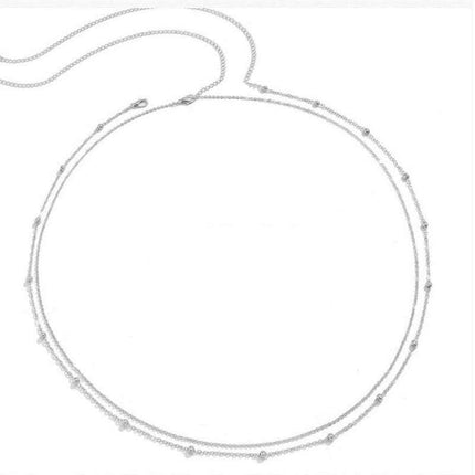 Fashion Double Layer Round Beads Chain Women's Waist Chain Fendax 0