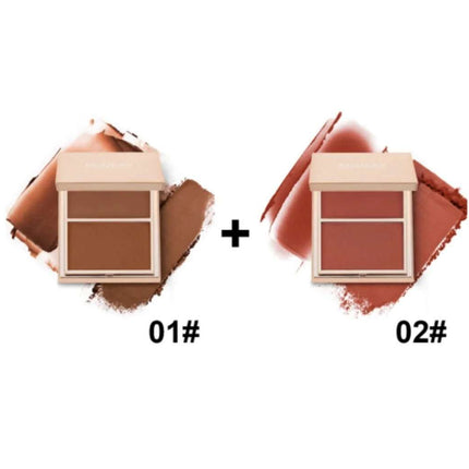 PHOFAY Double-Take Cream & Powder Blush Duo Fendax 4