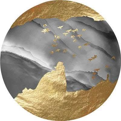 Black And White Abstract Light Luxury Frameless Decorative Painting Fendax 0