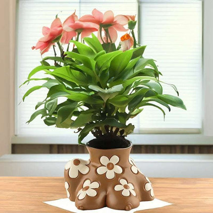 Creative Resin Body Art Flowerpot Home Home Decor Fendax 0