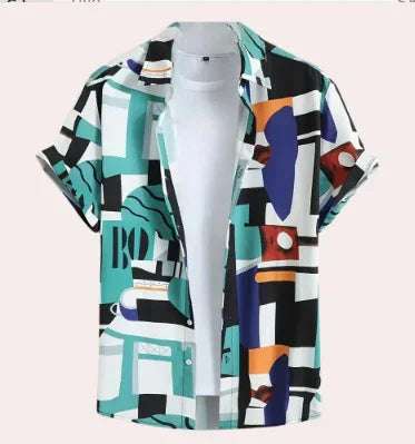 Men's 3D Digital Stitching Printing Shirt Fendax 0