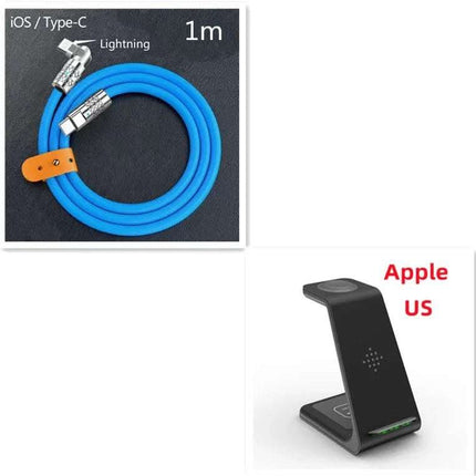 3 In 1 Fast Charging Station Wireless Charger Stand Wireless Quick Charge Dock For Phone Holder Fendax 0