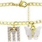 Gold white butterfly / M