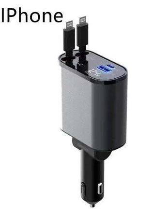 Metal Car Charger 100W Super Fast Charging Car Cigarette Lighter USB And TYPE-C Adapter Fendax 0