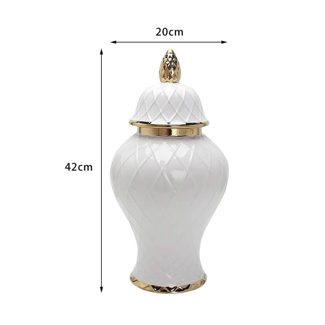 Light Luxury Ceramic Gold Vase Ornaments Fendax 0