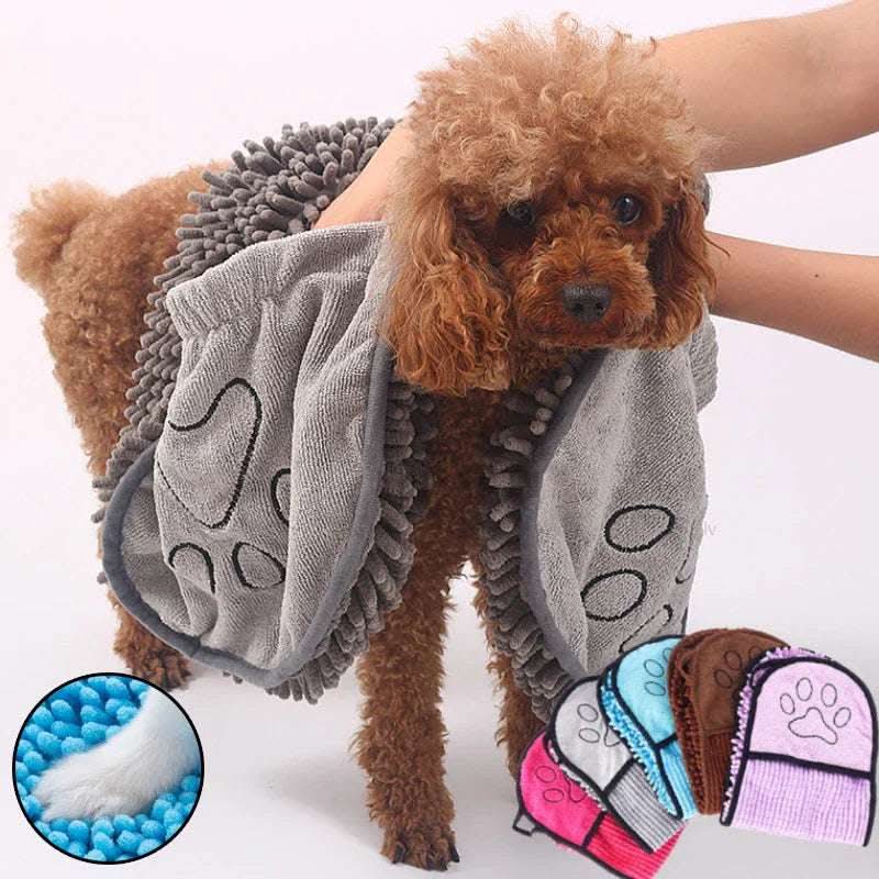 Dogs Cats Towels Super Absorbent Dog Bathrobe Microfiber Bath Towels Quick-Drying Cat Bath Towel For Pets Towel Dog Towels Pet Products Fendax 0