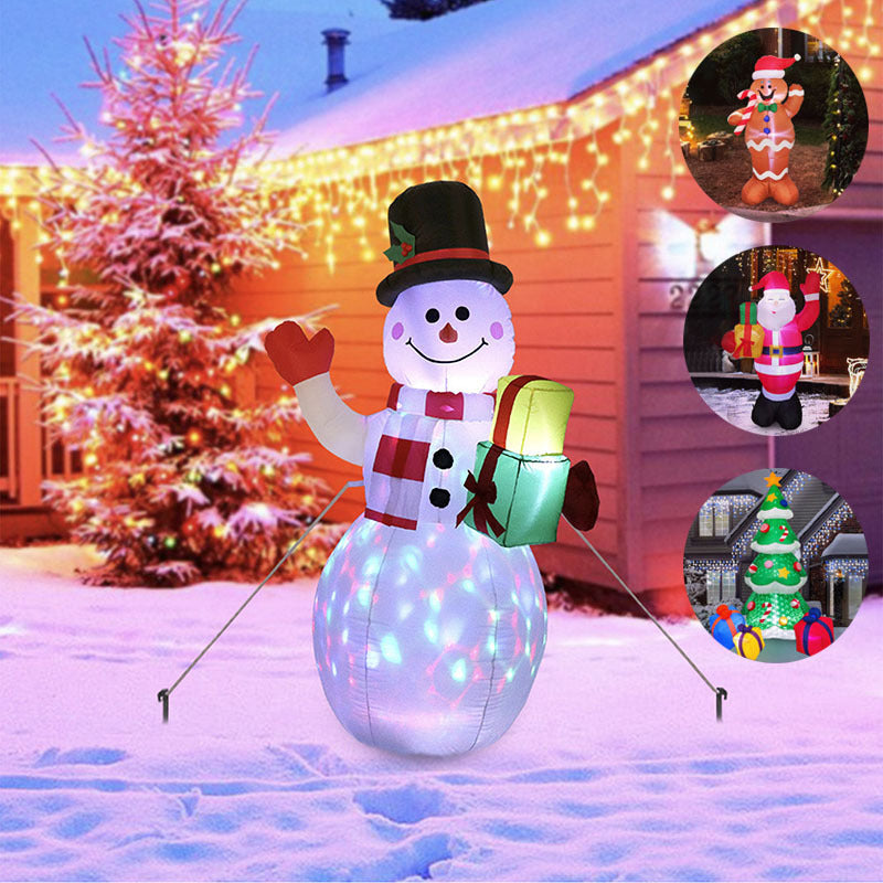 Christmas LED Lights Glowing Santa Snowman