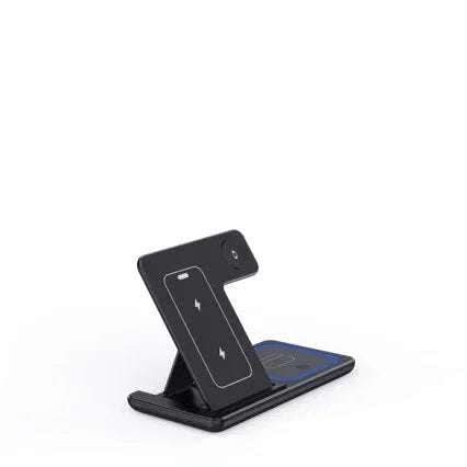 15W 3 In 1 LED Fast Wireless Charger Stand Foldable Charging Station For Smart Phone 15 14 13 12 11 IWatch 9 8 7 6 5 Airpods Pro Fendax 0