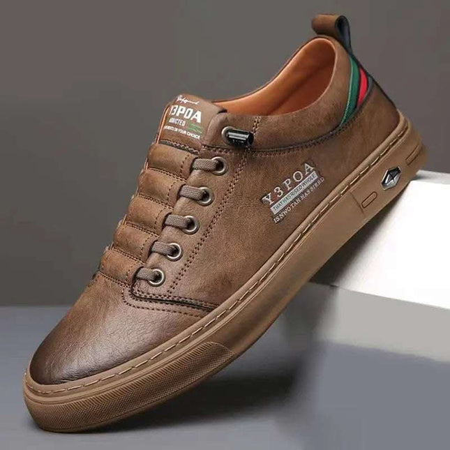Breathable Soft Bottom White Shoes Casual All-matching Lace-up Men's Sneakers Fendax 0