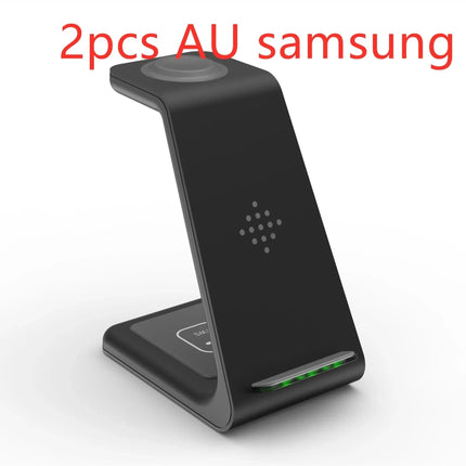 3 In 1 Fast Charging Station Wireless Charger Stand Wireless Quick Charge Dock For Phone Holder Fendax 0