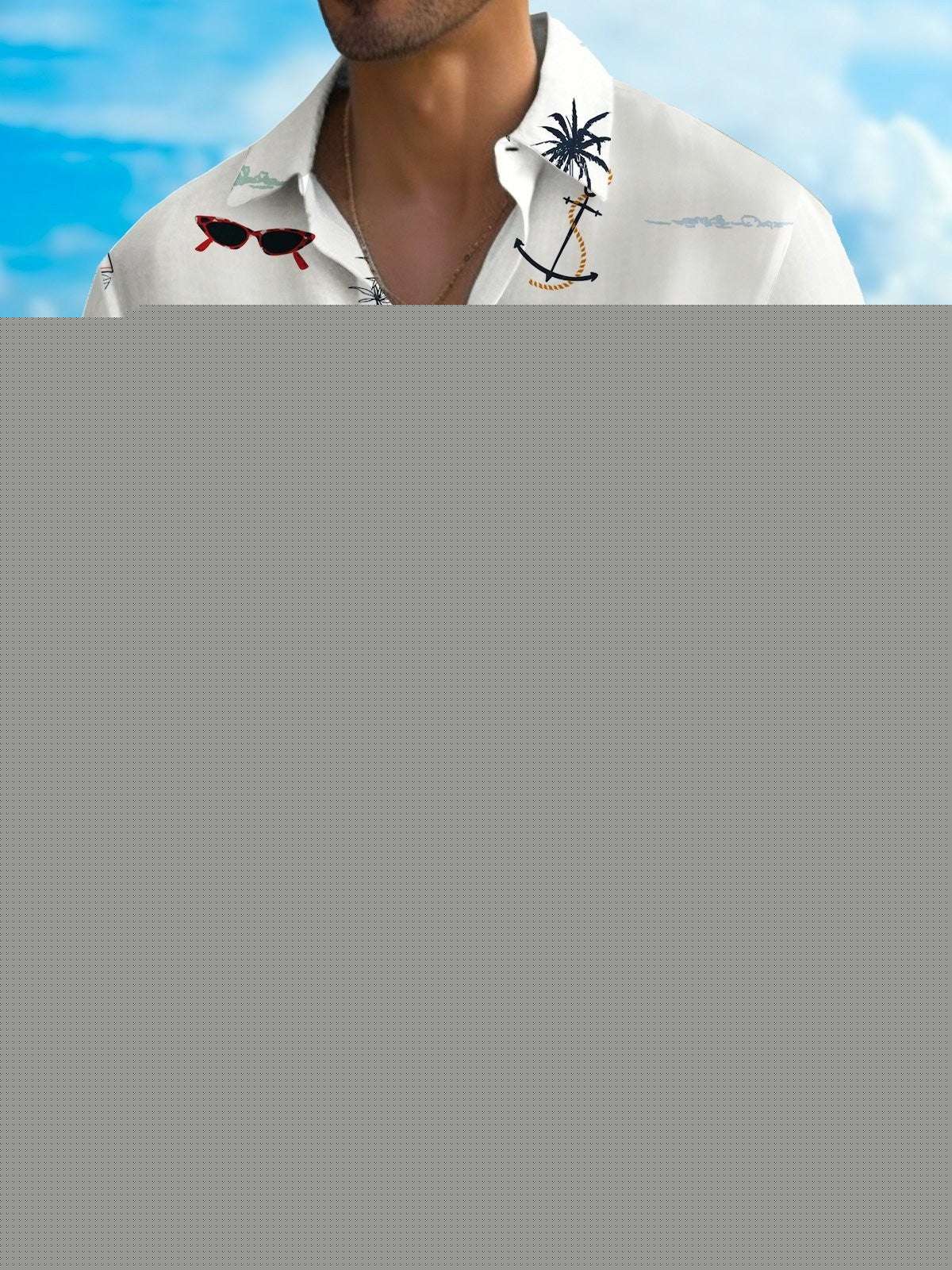 Men's Fashion Hawaiian Digital Printing Shirt Fendax 0