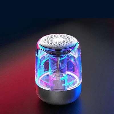 Portable Speakers Bluetooth Column Wireless Bluetooth Speaker Powerful Bass Radio with Variable Color LED Light Fendax 0