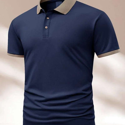 Summer Polo Shirt Printed T-shirt Short Sleeve High-end Lapel Fendax 0