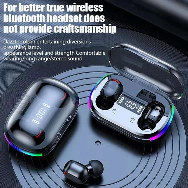 Mini Wireless Earbuds - Earbud Headphones With Digital Display Bluetooth Earbuds TWS 5.3 Wireless Headphones Earphone Waterproof For All Phones Fendax 5
